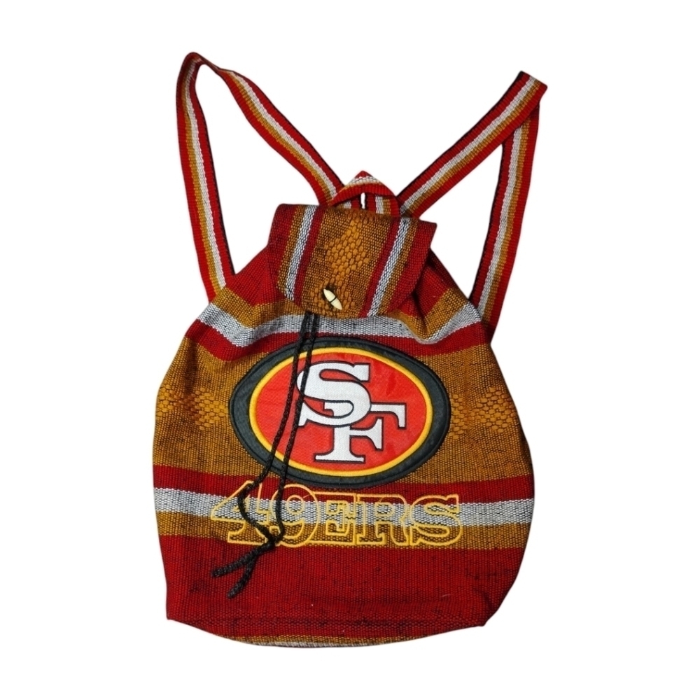 San Francisco 49er woven bag backpack. (NEW) Lg.   C​​